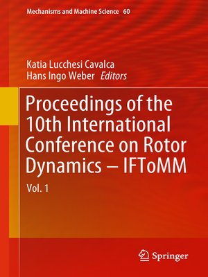cover image of Proceedings of the 10th International Conference on Rotor Dynamics – IFToMM